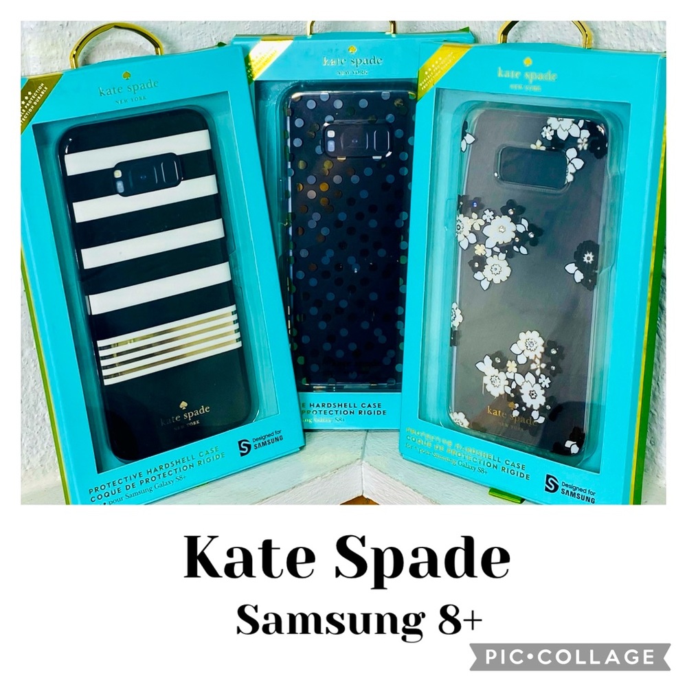 Three New in Box Kate Spade Protective HardShell Cases Samsung 8+